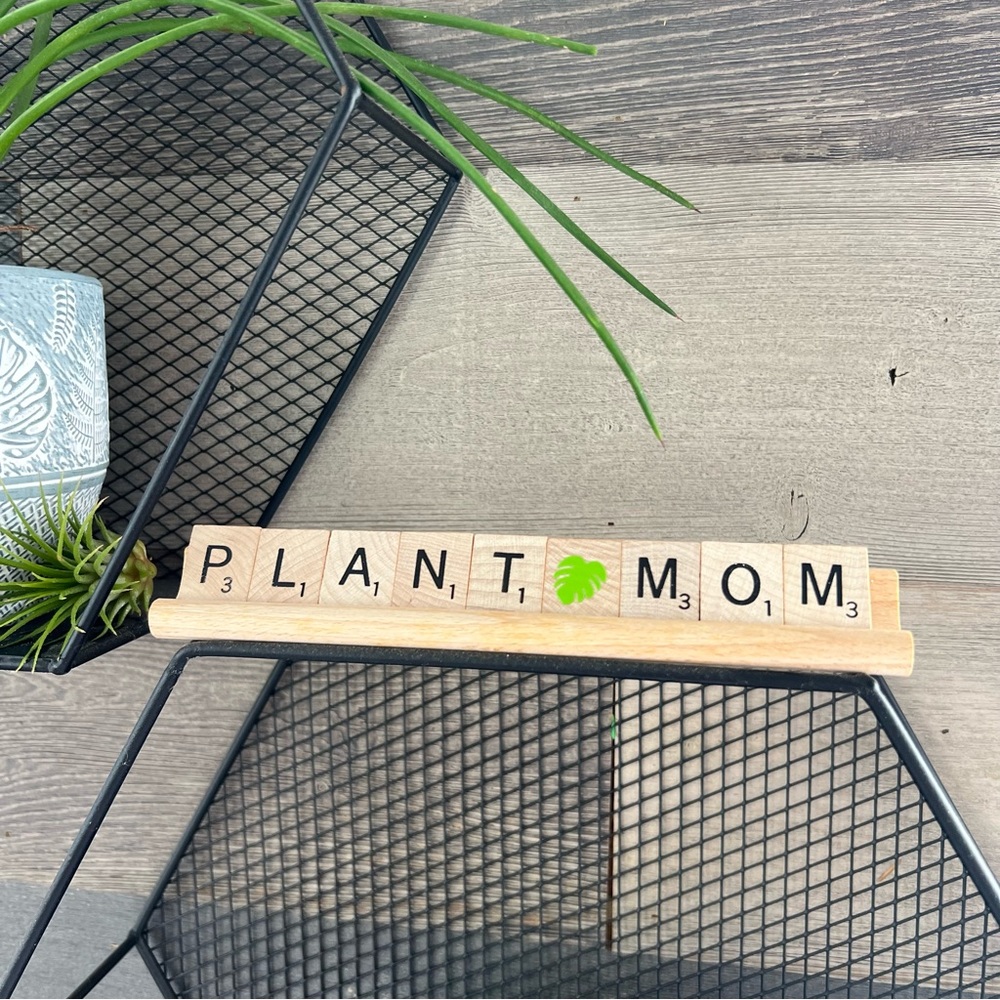 Plant mom Scrabble gift